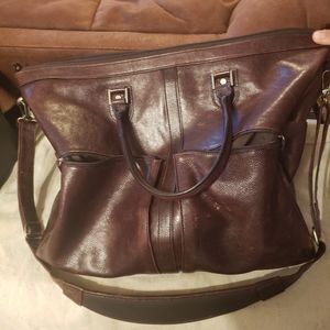 Leather travel bag / weekend bag